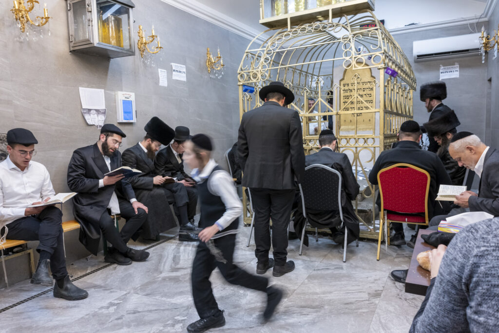 Hasidic Jews in Lezajsk