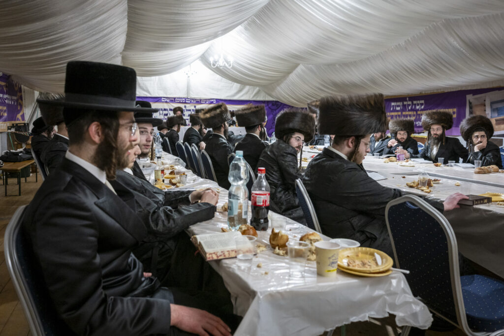 Hasidic Jews in Lezajsk