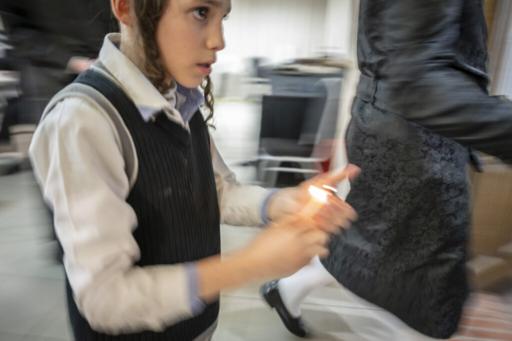 Hasidic Jews in Lezajsk