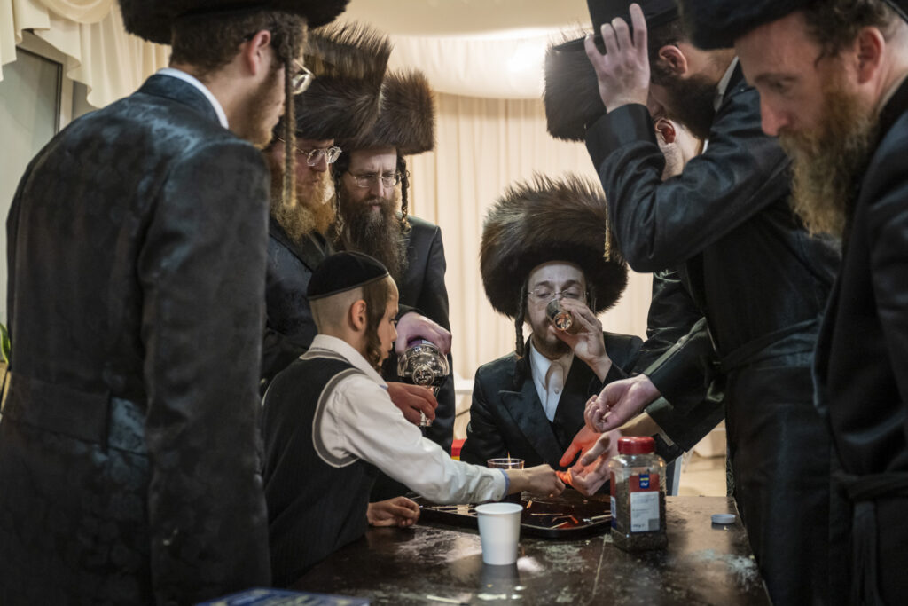 Hasidic Jews in Lezajsk