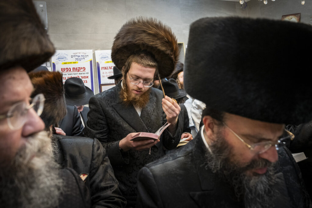 Hasidic Jews in Lezajsk