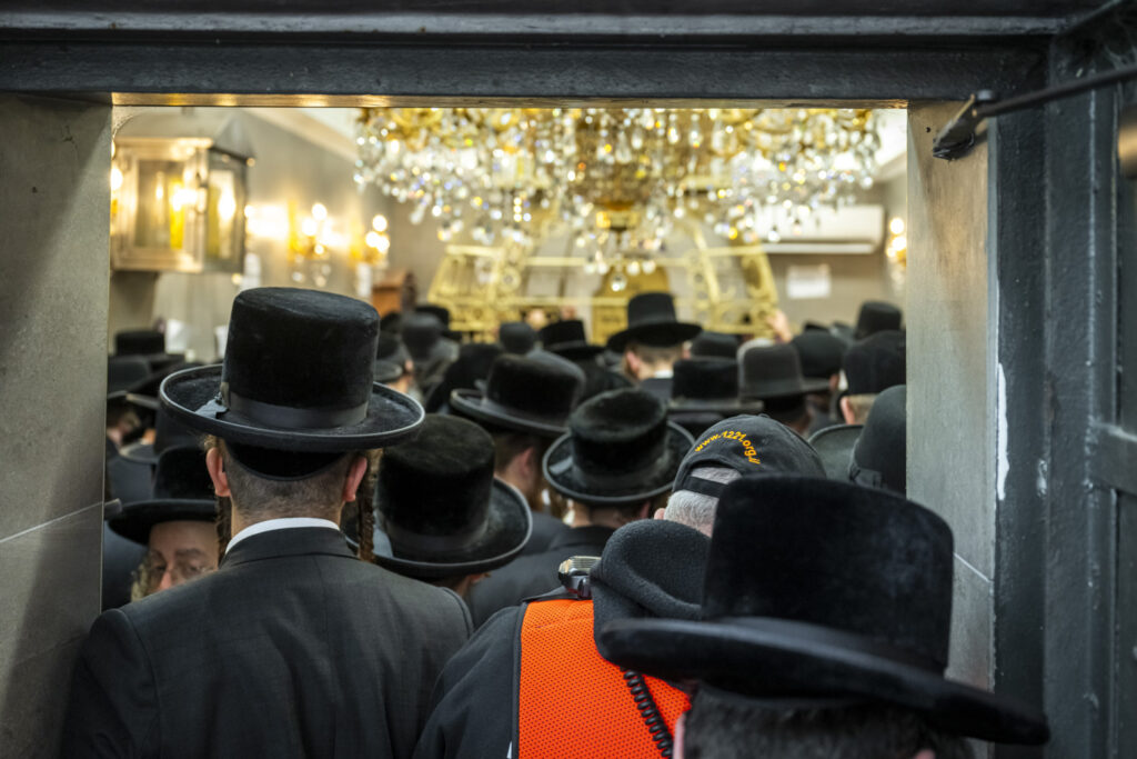 Hasidic Jews in Lezajsk