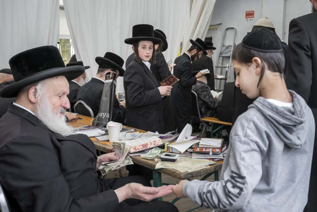 Hasidic Jews in Lezajsk