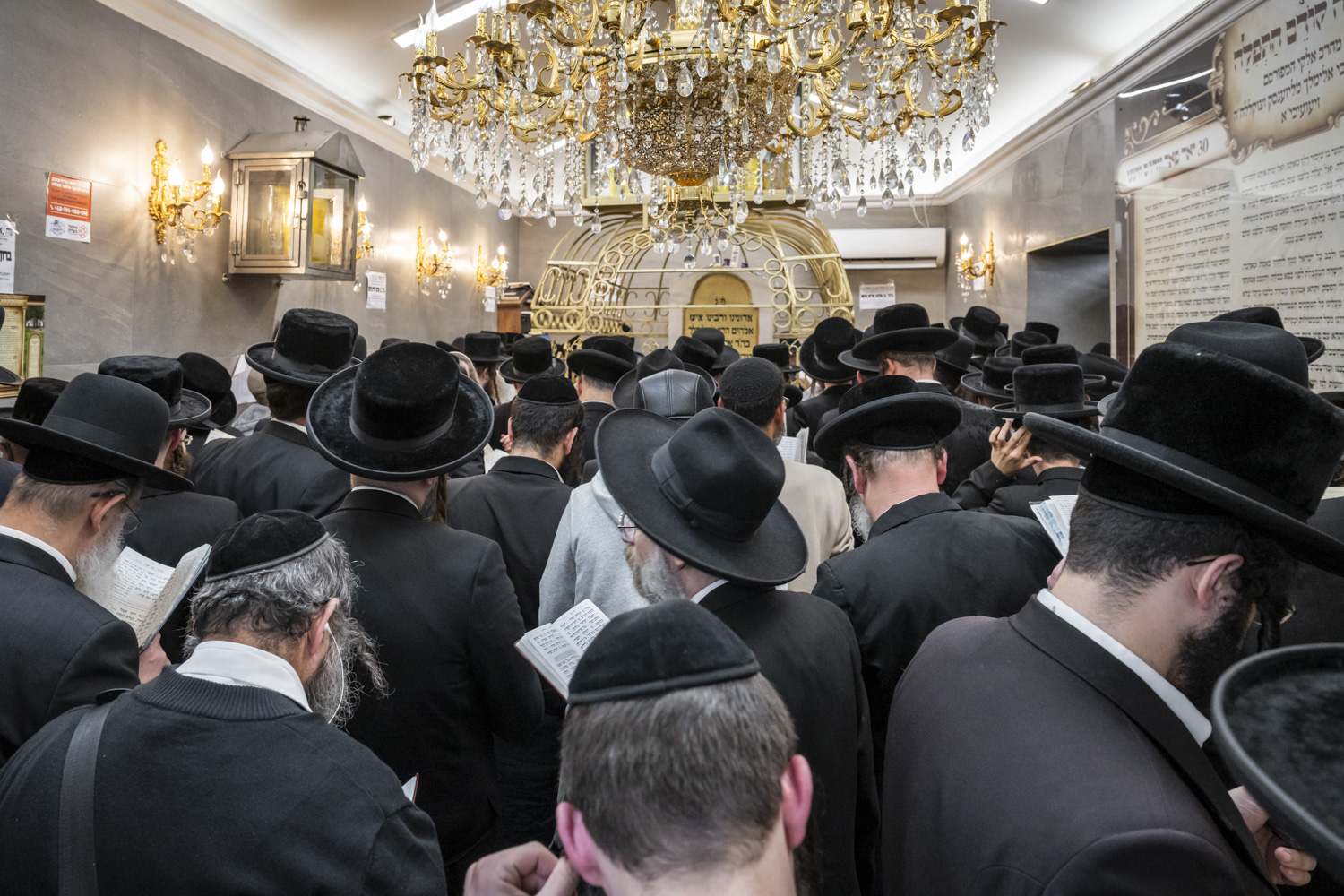 Hasidic Jews in Leżajsk